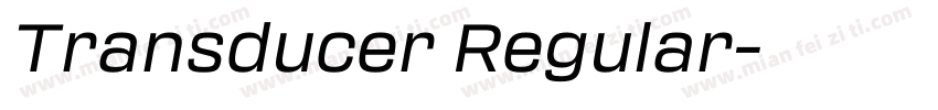Transducer Regular字体转换